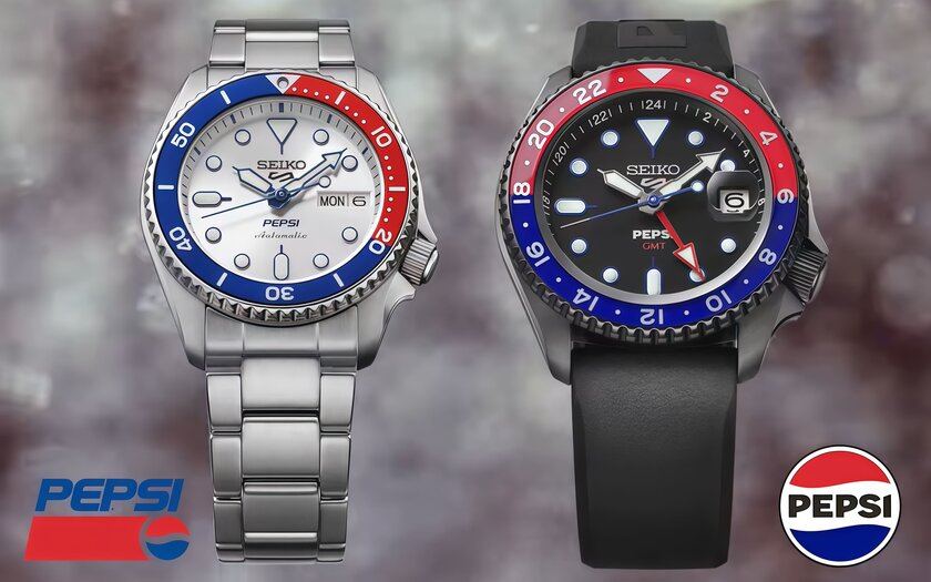 Seiko и Pepsi показали ограниченную серию часов Seiko 5 Sports