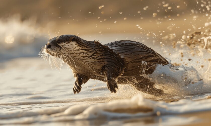 Выдры воруют у спортсменов доски для сёрфинга