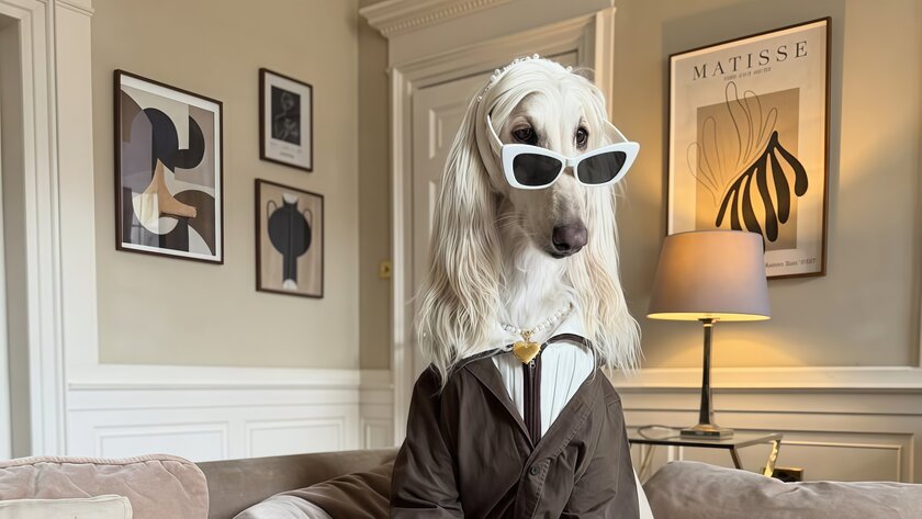 Во что одевается самая модная собака интернета