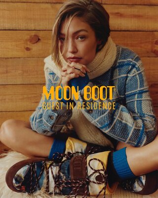 Moon Boot представил коллаборацию с Джиджи Хадид