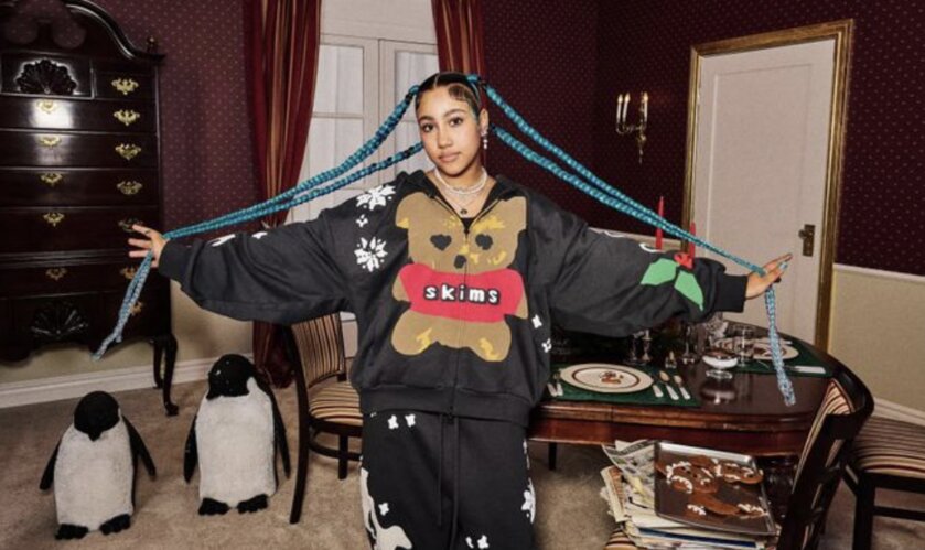 Дочь Ким Кардашьян снялась в новогодней рекламе