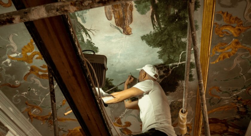 В Петергофе восстанавливают дворец Монплезир