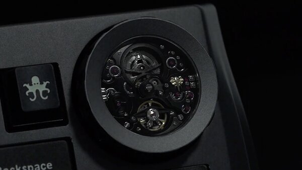 Wuque Studio показала премиум-клавиатуру Nama с часовым механизмом