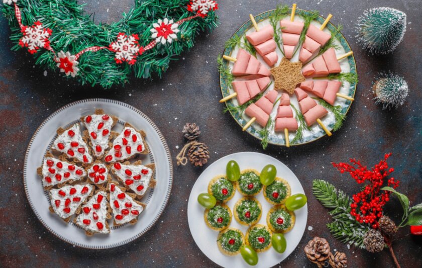 Пять рецептов необычных новогодних закусок
