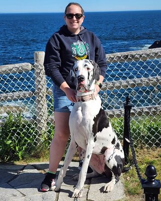 Собака Минни стала самой высокой в мире