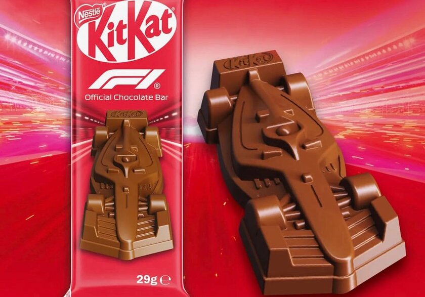 KitKat выпустил батончики в форме болидов «Формулы-1»