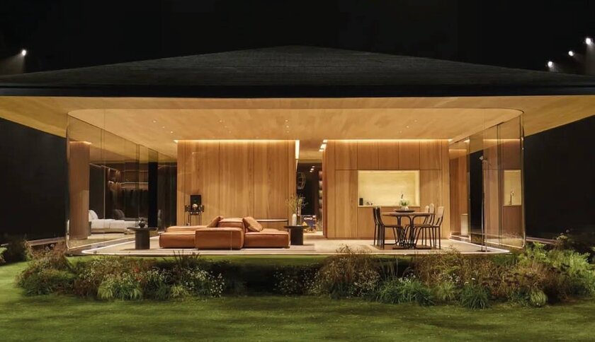 Сборный павильон представили на показе Louis Vuitton 2026