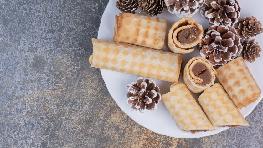 Рецепт вафельных трубочек с вареной сгущенкой