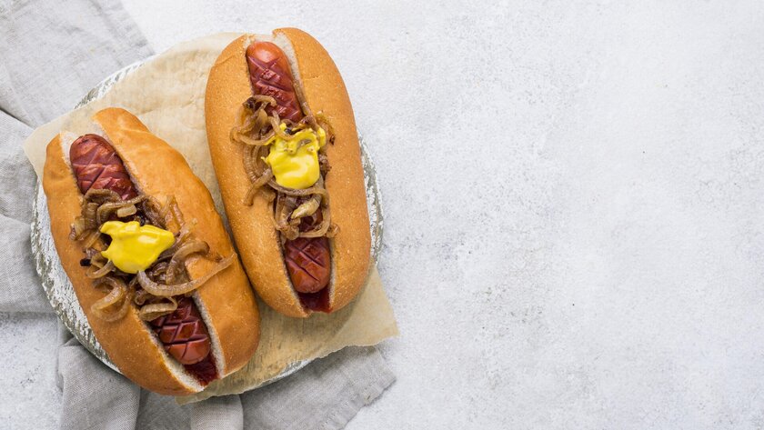 Рецепт хот-дога с колбасками для гриля