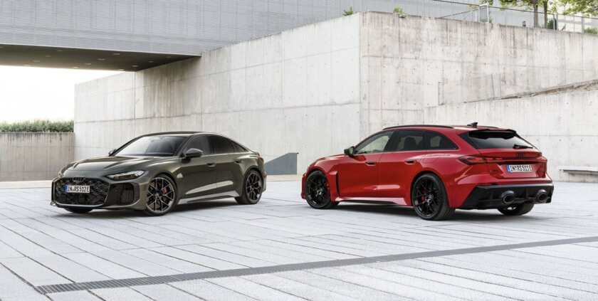 Audi представила новые гибриды RS5 и RS5 Avant