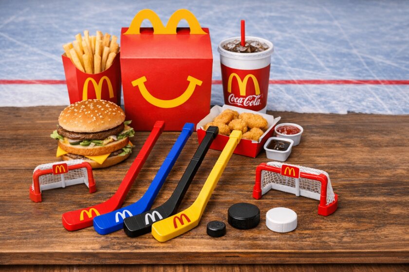 Изучаем содержимое набора McDonald's с мини-клюшками