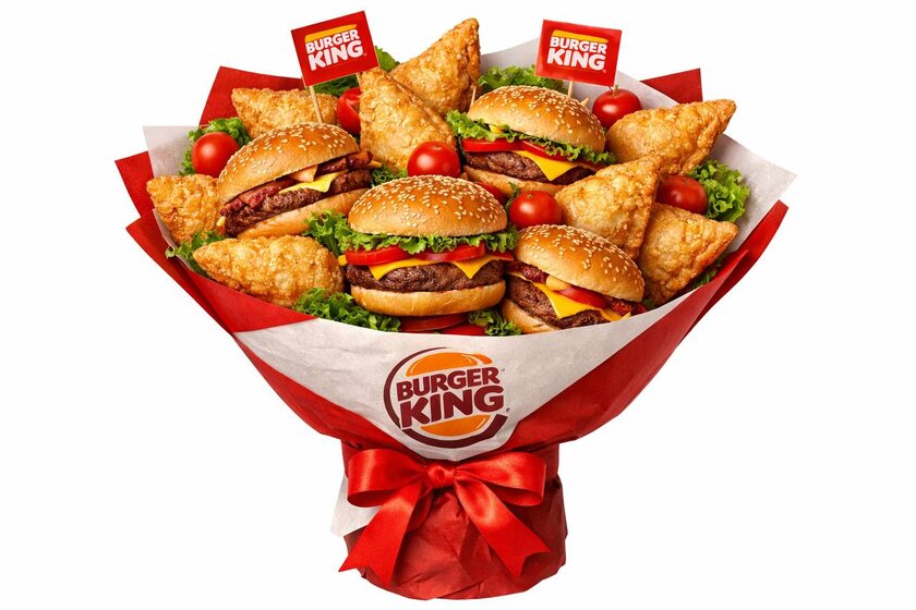 «Бургер Кинг» выпустил букет из бургеров к 8 марта
