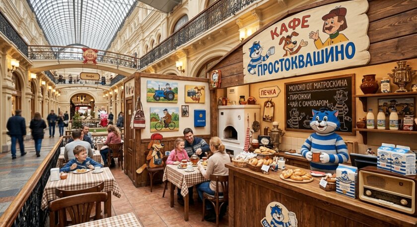 Бывший «Данон Россия» откроет кафе «Простоквашино» в ГУМе