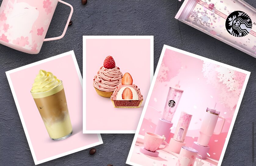 Starbucks выпустил стаканы и термосы с цветочными мотивами