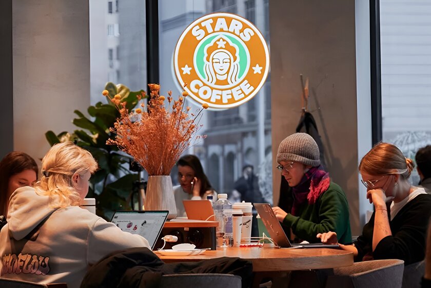 Stars Coffee обосновалось в оранжерее
