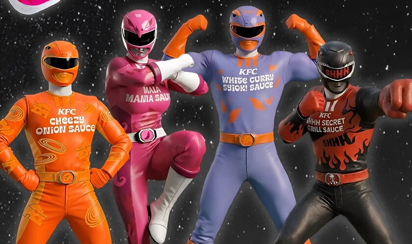 KFC запустил команду супергероев «Sauce Rangers»