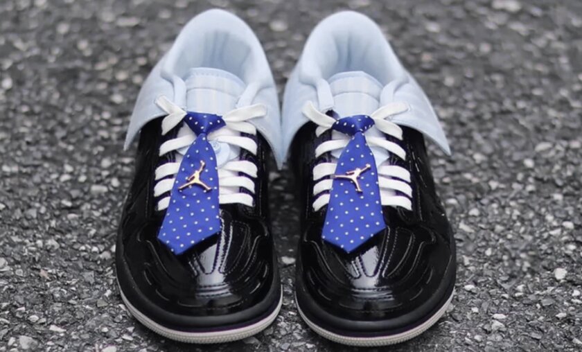 Air Jordan представил кроссовки с воротником и галстуком