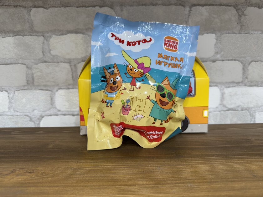 Купили игрушку «Три кота» в боксе от «Бургер Кинг». Распаковка (10 Фото)