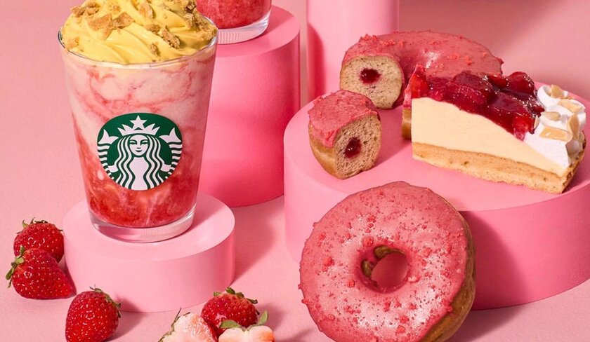 Starbucks выпустил клубничное меню