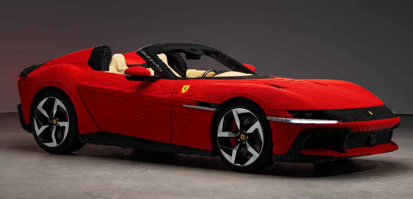 Lego воссоздал из кубиков Ferrari 12Cilindri Spider