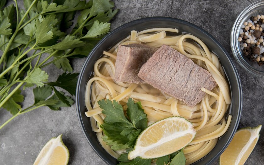 Рецепт пасты с тунцом и петрушкой