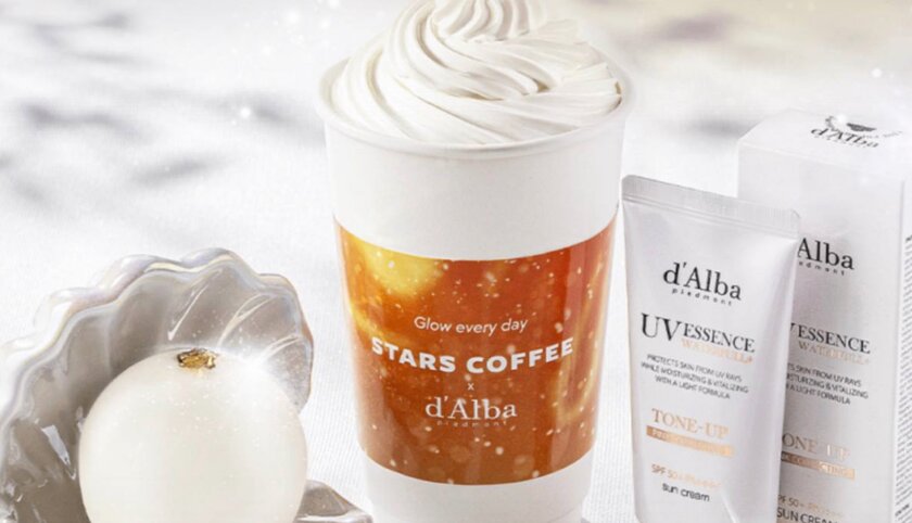 Stars Coffee дарит косметику d’Alba за покупку напитка