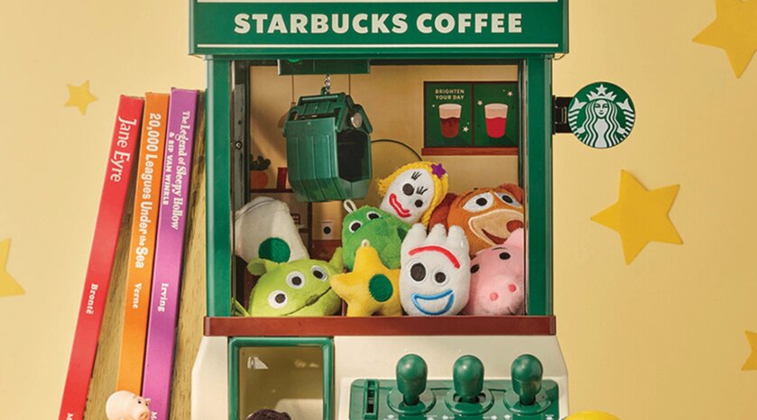 Starbucks выпустил миниатюрный игровой автомат