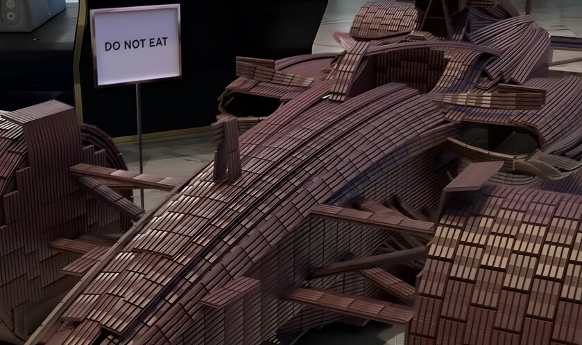 KitKat представил болид из шоколадных батончиков