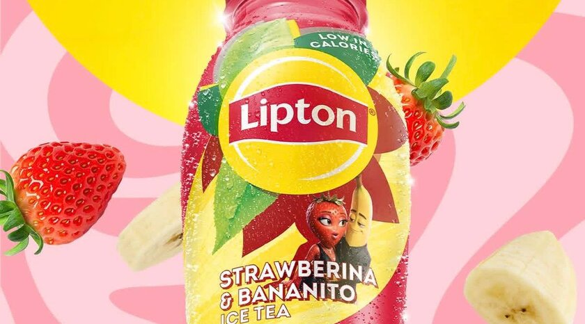 Lipton выпустил чай в стиле ИИ-геров Клуберины и Бананито