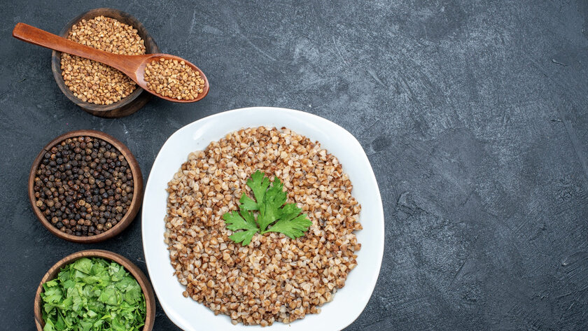 Рецепт кокосового карри с гречкой и кешью