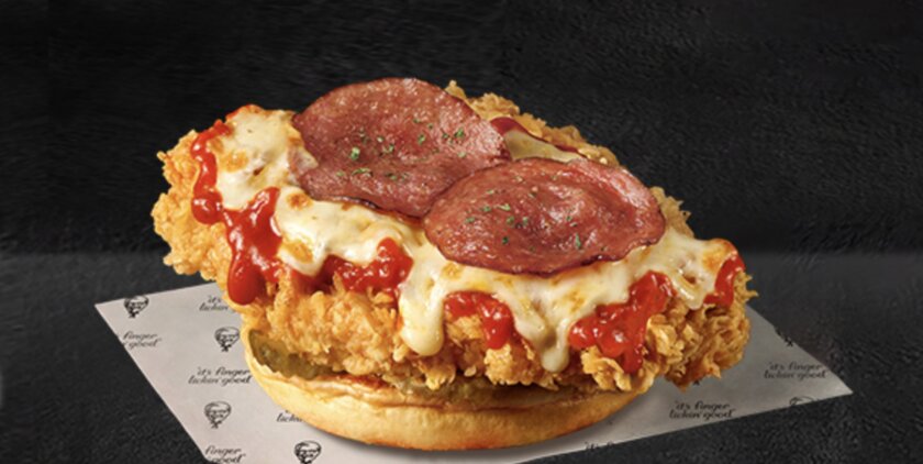 KFC выпустил бургер с салями