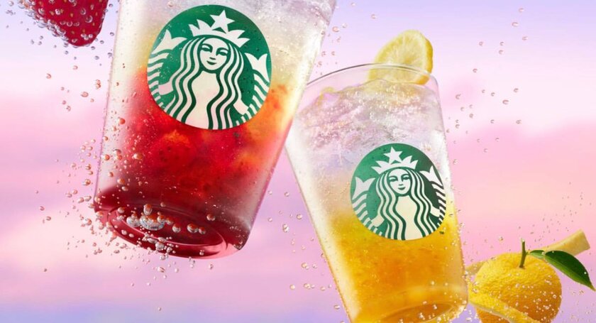 Starbucks выпустил лимонады с сиропом из 10 ароматов