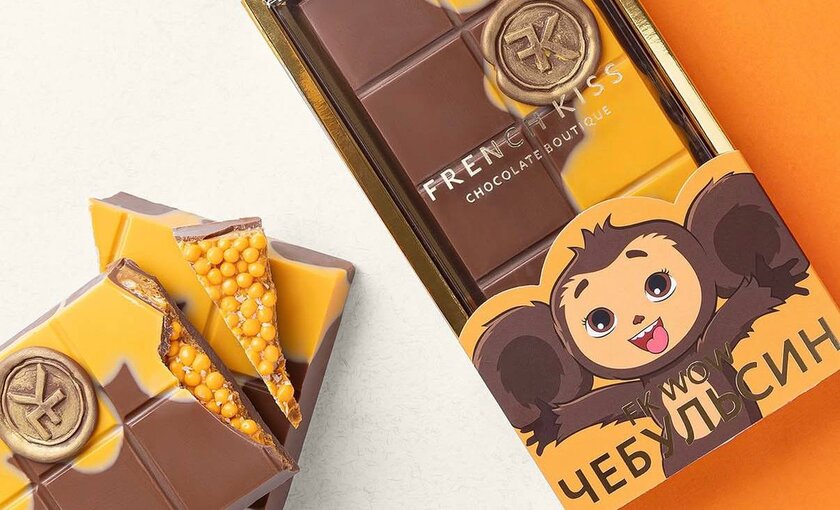 French Kiss выпустил шоколадку в стиле Чебурашки