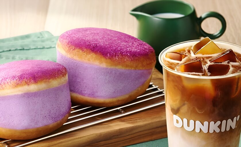 Dunkin выпустил меню с фиолетовым ямсом