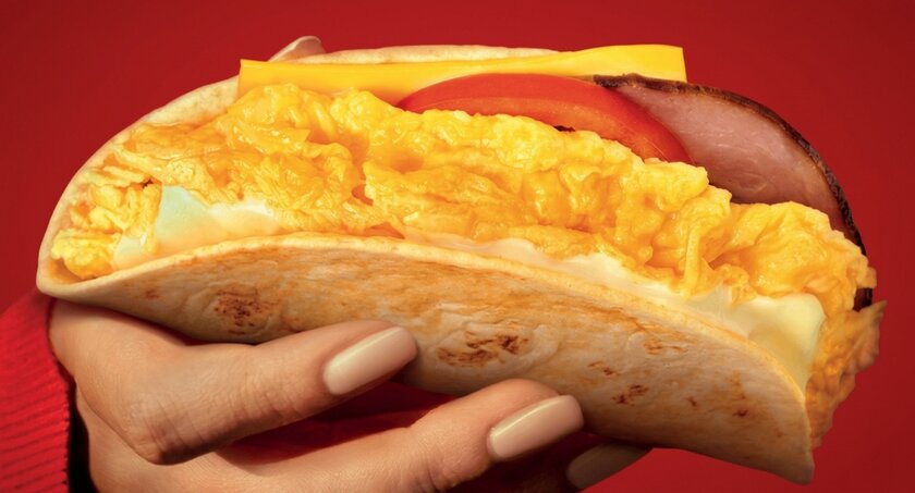 KFC выпустил лепёшку с копчёной ветчиной и яичницей