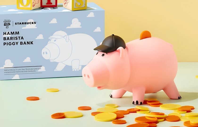 Starbucks дарит скидку на свинку Хэмма за покупку напитка
