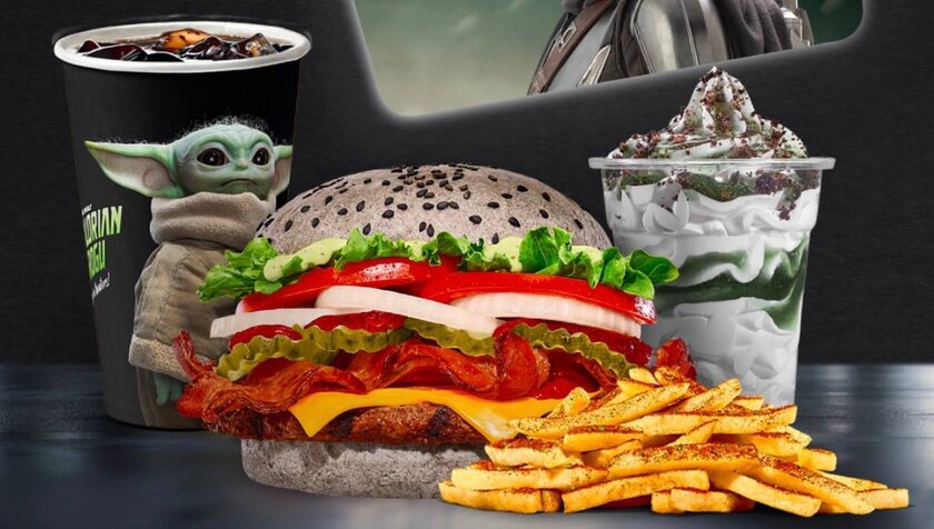«Бургер Кинг» запустил серое комбо с Мандалорцем и Грогу