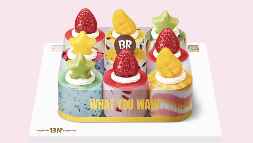 Baskin Robbins выпустил набор фруктовых пирожных