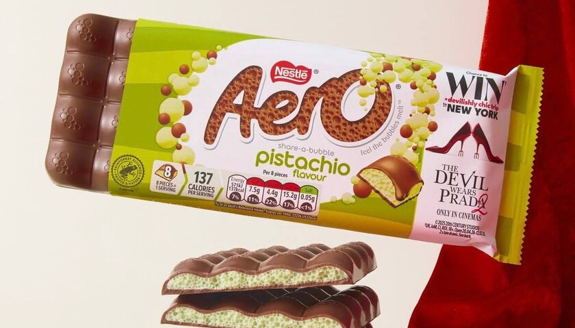 Появился новый вкус шоколада Aero
