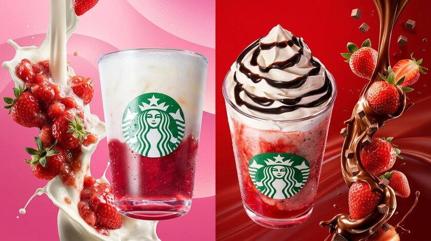 Starbucks выпустит линейку коктейлей с клубникой