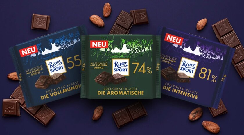 Ritter Sport выпустил линейку изысканного тонкого шоколада