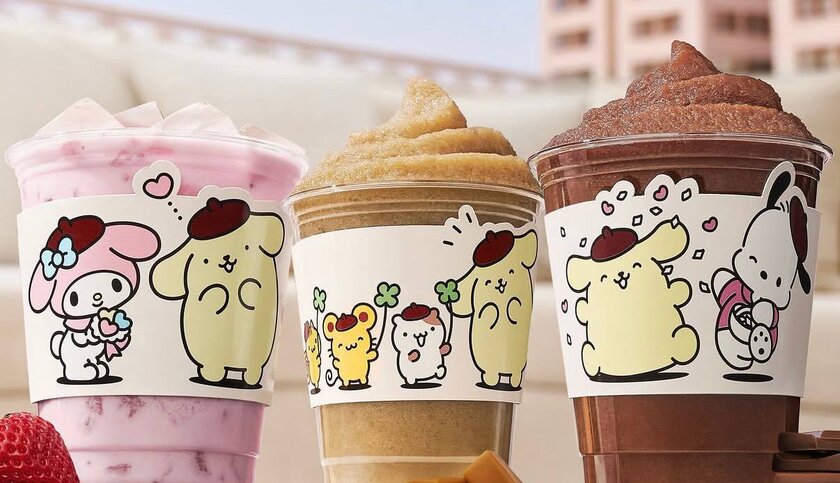 Dunkin выпустил линейку напитков в стиле персонажей Sanrio