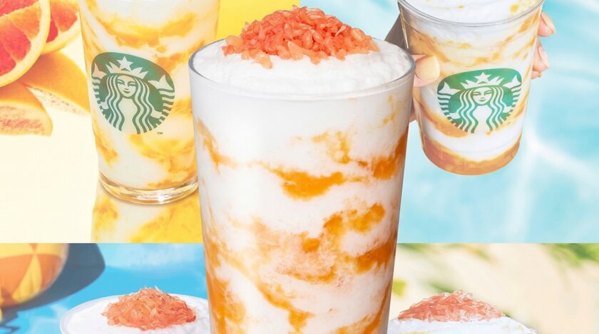 Starbucks выпустил яркий цитрусовый фраппучино