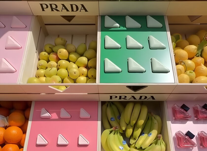 Prada открыла фруктовую лавку