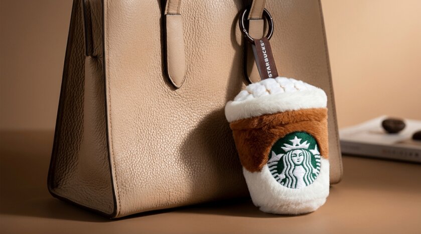 Starbucks дарит подвеску для сумки за покупку
