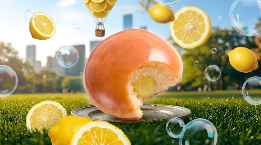 Krispy Kreme выпустил лимонные пончики