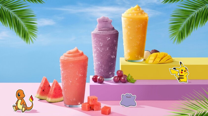 Baskin Robbins выпустил ледяные коктейли в стиле покемонов