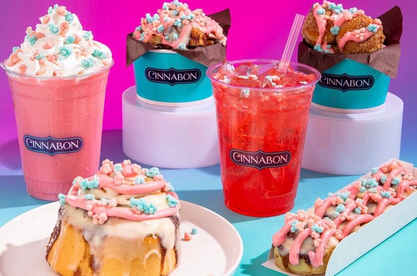 Cinnabon выпустил линейку десертов «Хруст сахарной ваты»