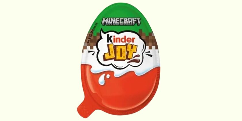 В России появился Kinder Joy с игрушками по игре Minecraft