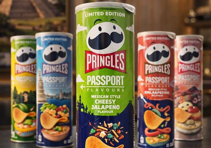 Pringles запустил новую линейку чипсов Passport Edition